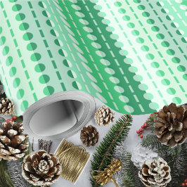 Papel De Regalo Hues verdes de tiras de plomo