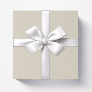 Papel De Regalo Hueso sólido beige blanco