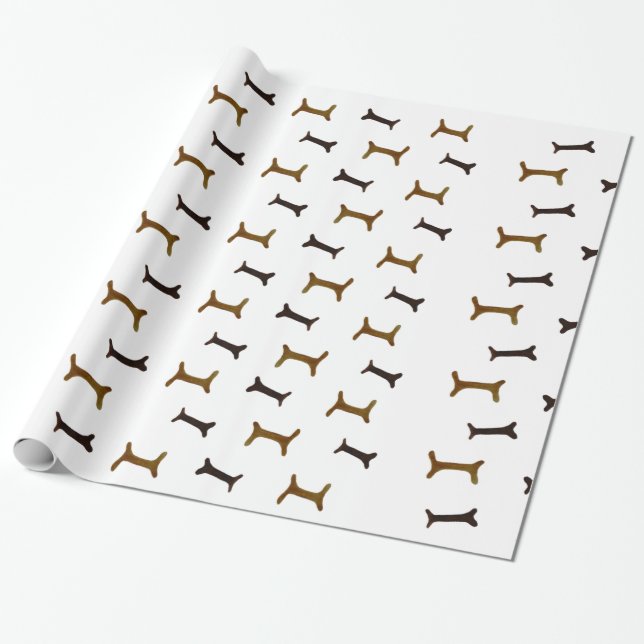 Papel De Regalo Huesos de perro (Desenrollado)