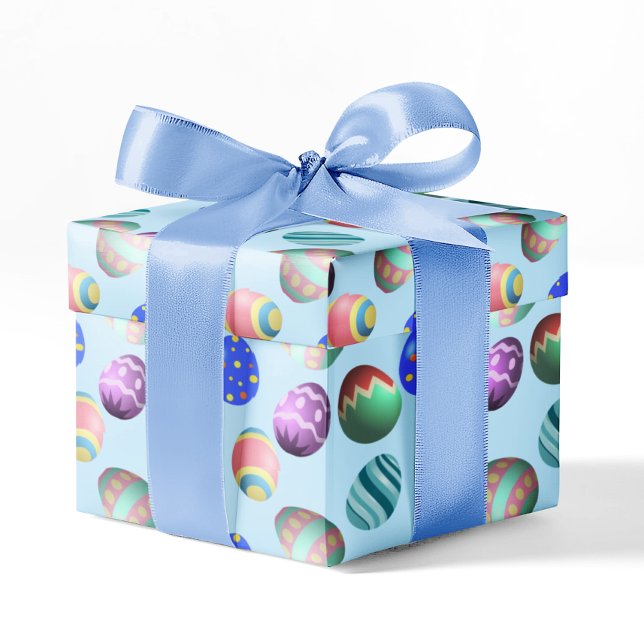 Papel De Regalo Huevo de Pascua Azul Fiesta Pascua Huevos de Pascu (Subido por el creador)