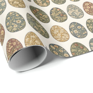Papel De Regalo Huevo de Pascua botánico inspirado en William Morr