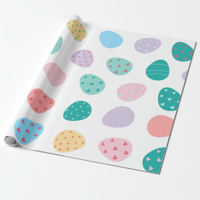 Papel De Regalo Huevo de Pascua, hombres mujeres, vacaciones de Pa (Desenrollado)