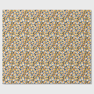 Papel De Regalo Huevo Frito y Tostada Patrón Continuo   Arte de Co
