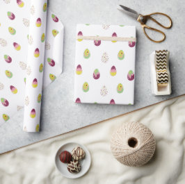 Papel De Regalo Huevos de Pascua.