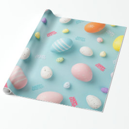Papel De Regalo Huevos de Pascua