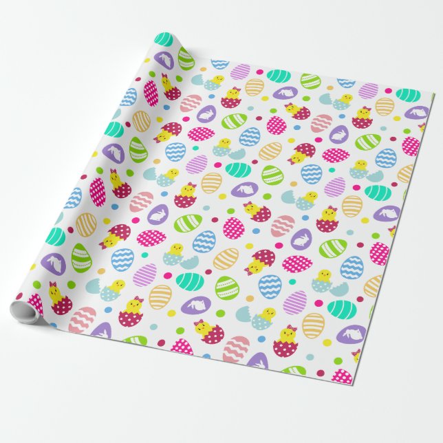 Papel De Regalo Huevos de Pascua (Desenrollado)