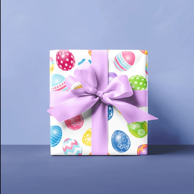 Papel De Regalo Huevos de Pascua Coloridos (Subido por el creador)