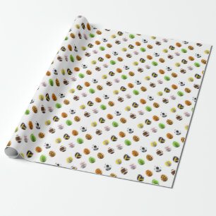 Papel De Regalo huevos de pascua deportiva