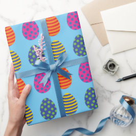 Papel De Regalo Huevos de Pascua divertidos y de colores