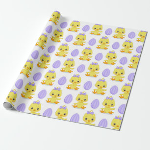 PAPEL DE REGALO HUEVOS DE PURA DE PELO AMARILLO CORTADO Y ORIENTAL