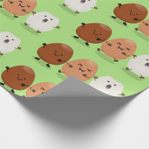 Papel De Regalo Huevos kawaii lindo ilustracion personalizado dive
