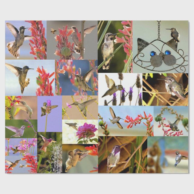 Papel De Regalo Hummingbird Wrapping Paper (Superficie plana)