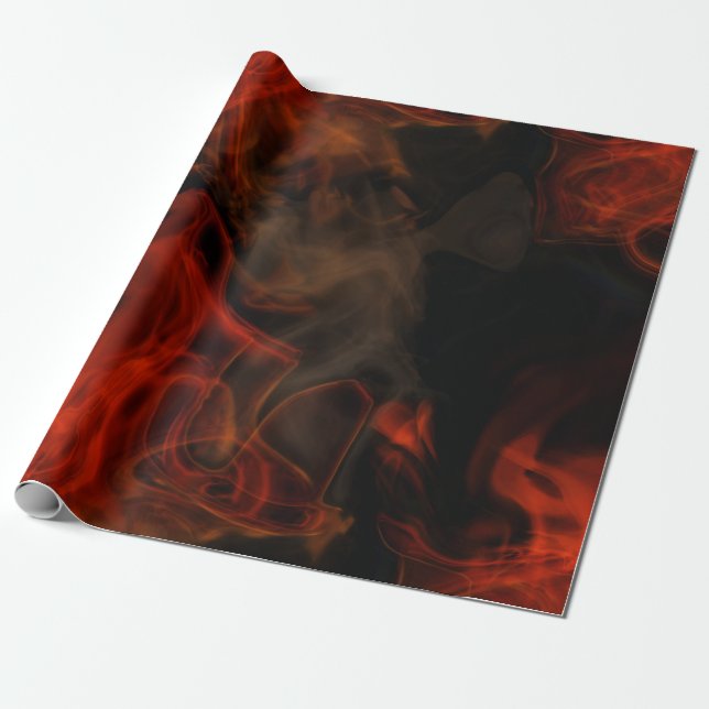 Papel De Regalo Humo y llamas (Desenrollado)