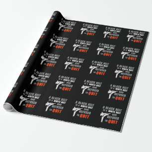 Papel De Regalo Humor divertido del cinturón negro Taekwondo Jiu 