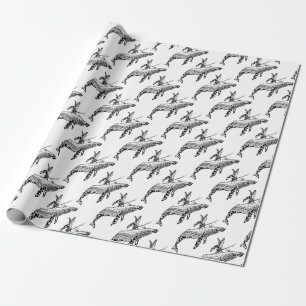 Papel De Regalo Humpback con el bebé