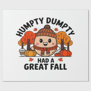 Papel De Regalo Humpty Dumpty, Gracioso Día de Gracias