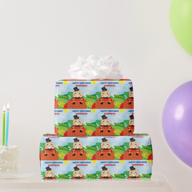 Papel De Regalo Humpty Dumpty Niños con temas de cumpleaños (Regalos de fiesta)