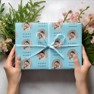 Papel De Regalo Hunny Bunny Photo Easter Yellow   Personalizado