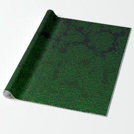 Papel De Regalo Hunter Green Elegant Succulant Pattern Design