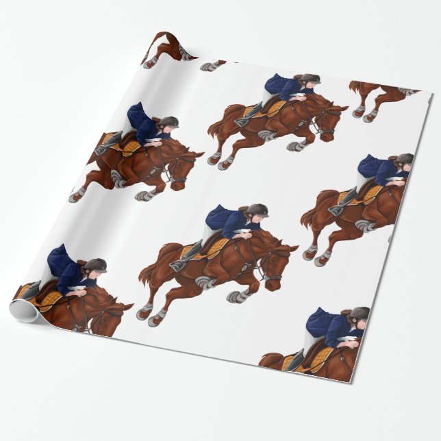 Papel De Regalo Hunter Jumper (Desenrollado)