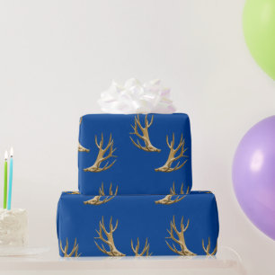 Papel De Regalo Hunter Outdoorsman Antler Pattern Fiesta Gift