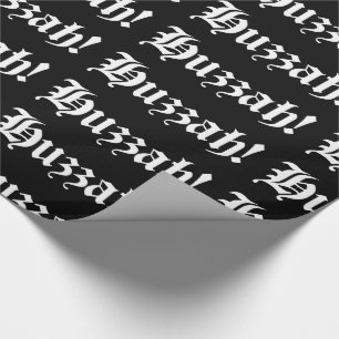 Papel De Regalo ¡Hurra! {Tipografía Medieval}