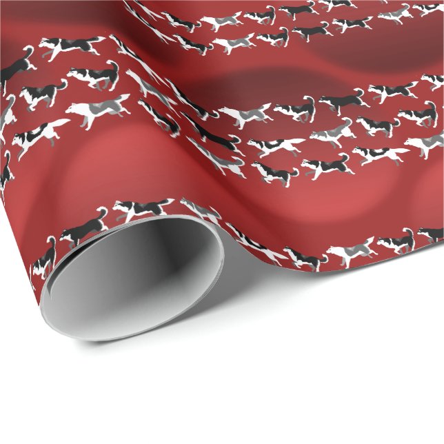 Papel De Regalo Husky Wraping Paper Navidades Husky Gift Paper (Esquina del rollo)