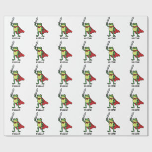 Papel De Regalo Huzzah Frog Knight Cita graciosa de meme