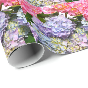 Papel De Regalo Hydrangea Bouquet