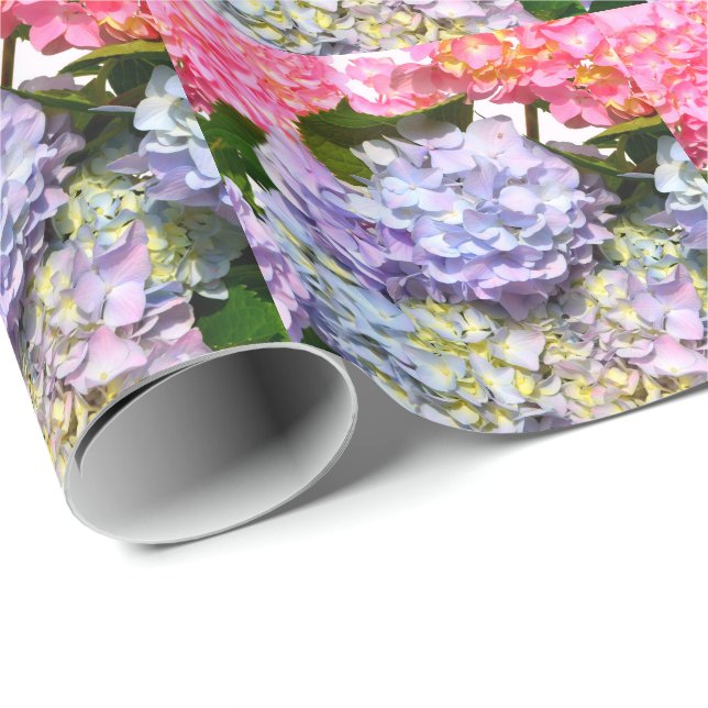 Papel De Regalo Hydrangea Bouquet (Esquina del rollo)