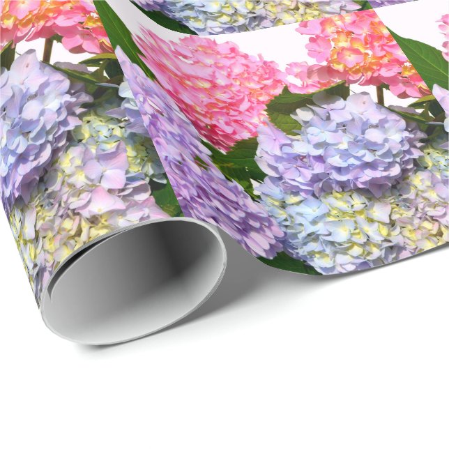 Papel De Regalo Hydrangea Bouquet (Esquina del rollo)