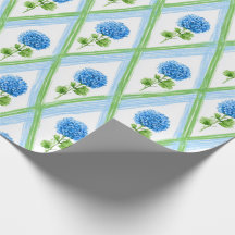 Hydrangea Ditsy azul y verde abuelo milenio