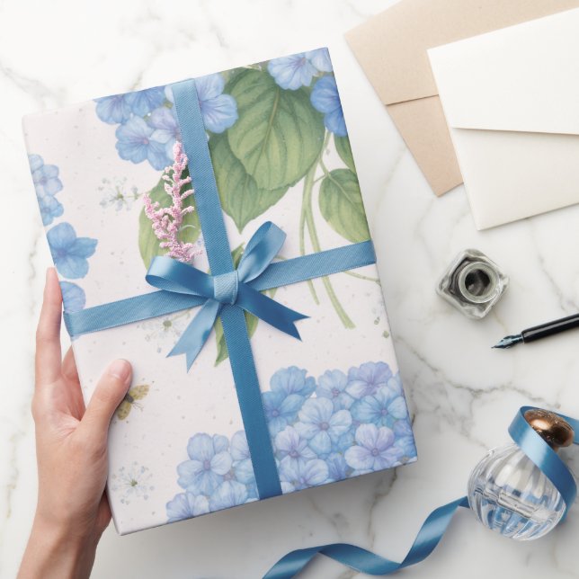 Papel De Regalo Hydrangea Floral Wrapping Paper | Elegant Garden  (Regalar)