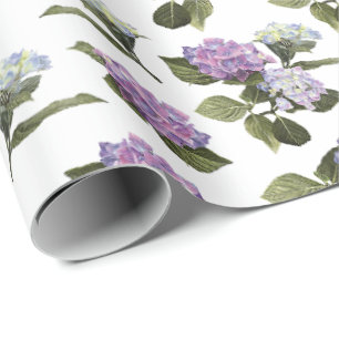 Papel De Regalo Hydrangea Flowers