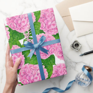 Papel De Regalo Hydrangea waterolor pattern wrapping paper