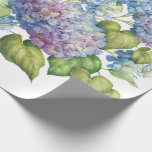 Papel De Regalo Hydrangeas en la floración<br><div class="desc">Si usted ama hydrangeas,  usted disfrutará ciertamente del arte floral precioso en este papel. Los hydrangeas florecientes se muestran en sombras deliciosas de rosado al azul a la lavanda,  haciéndole un papel ideal para los bodas y otras ocasiones especiales.</div>