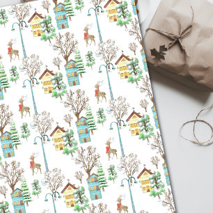 Papel De Regalo Hygge Rústico de Invierno Nórdico