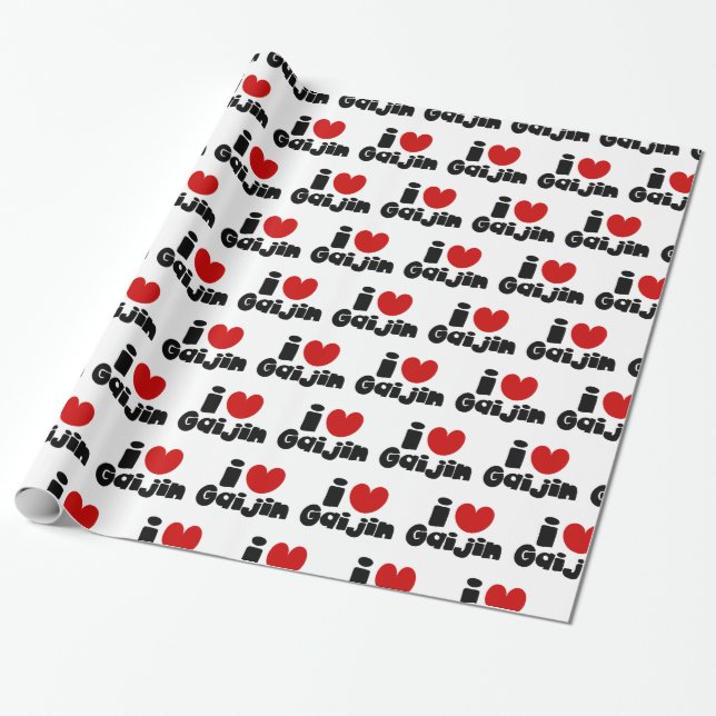 Papel De Regalo i heart Gaijin (Desenrollado)