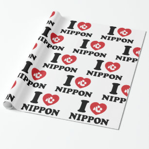 Papel de regalo I HEART [LOVE] NIPPON