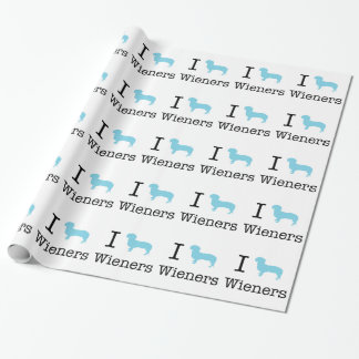 Papel De Regalo I Heart Wieners