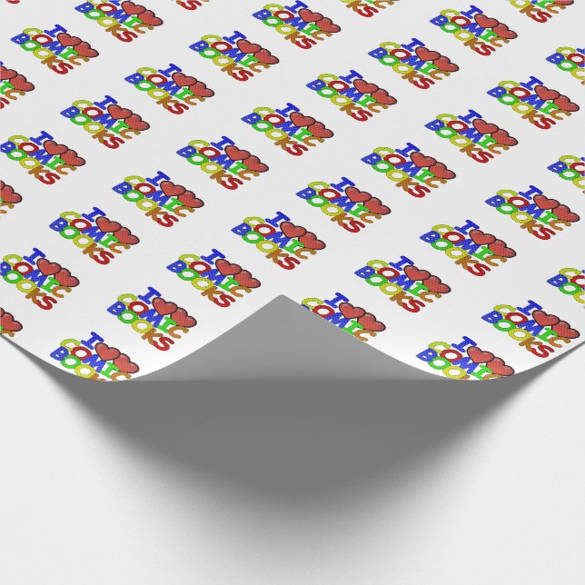Papel De Regalo I Love Comic Books (Esquina)