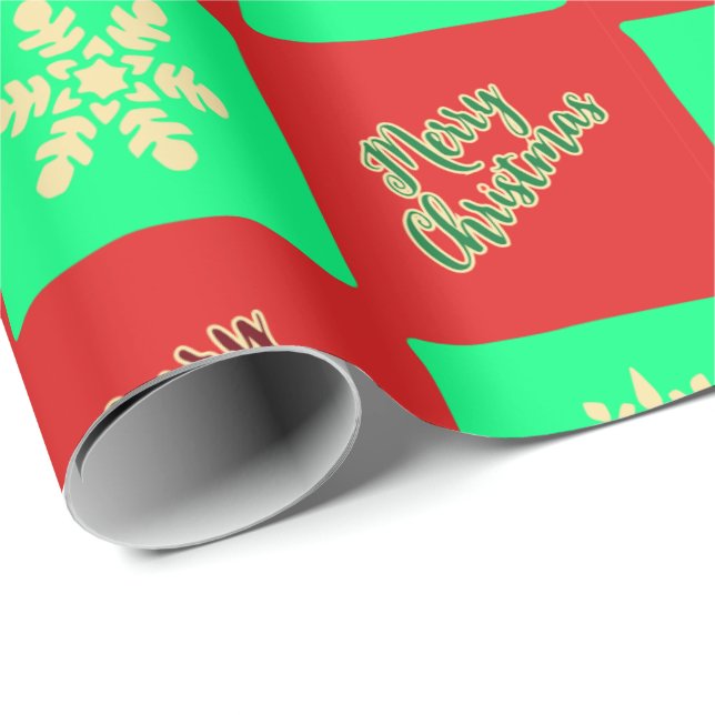 Papel De Regalo Ichimatsu Christmas Pattern (Esquina del rollo)