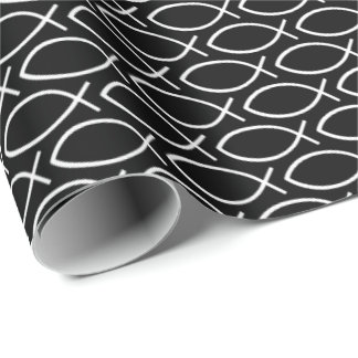 Papel De Regalo Ichthys Christian Symbol Pattern