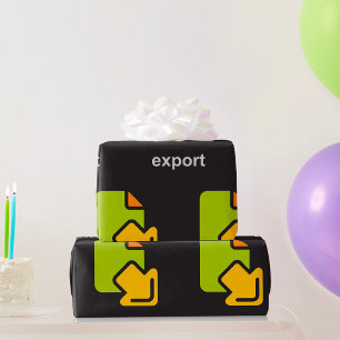 Papel De Regalo Icono de exportación de tecnología Archivo de dato
