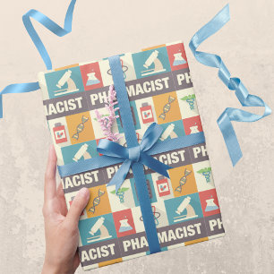 Papel De Regalo Icono de farmacéutico profesional diseñado