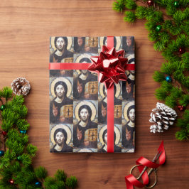 Papel De Regalo Icono de Jesús Católico