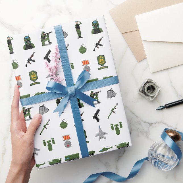 Papel de Regalo Icono Militar (Regalar)