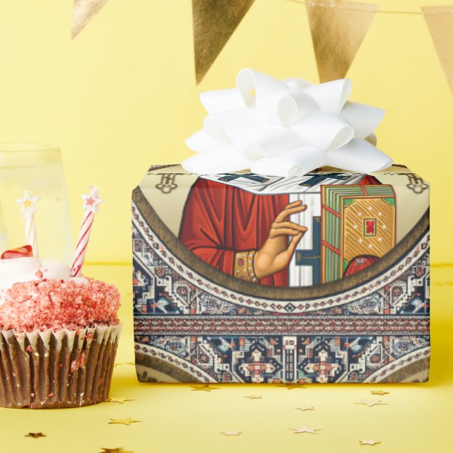 Papel De Regalo Icono ortodoxo de San Nicolás (Fiesta de cumpleaños )