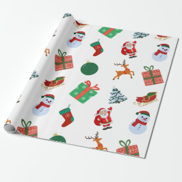 Papel De Regalo Iconos de Navidad