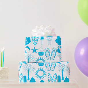 Papel De Regalo Iconos de verano